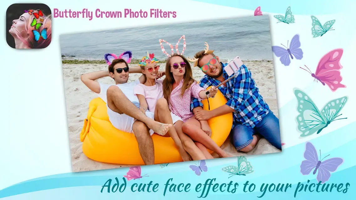 Butterfly Crown Photo Filters Screenshots