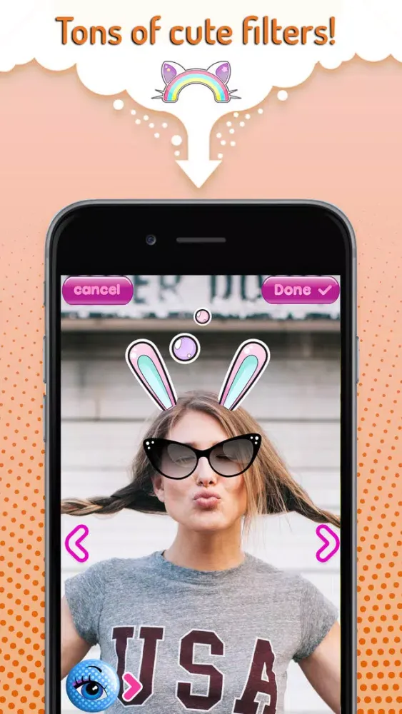 Capturas de pantalla de CUTEY: Face Filters Camera App