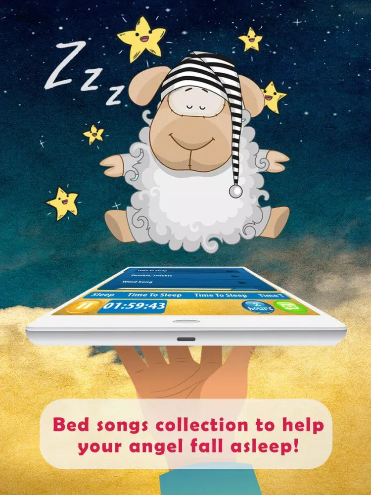 Baby Sleep - Lullaby Music App iPad  سکرین شاٹس