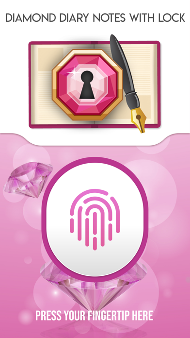 Captures d'écran de Diamond Diary Notes With Lock