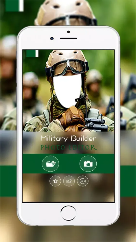 Capturas de tela do Military Army Man Suit Photo- New Photo Montage With Own Photo Or Camera