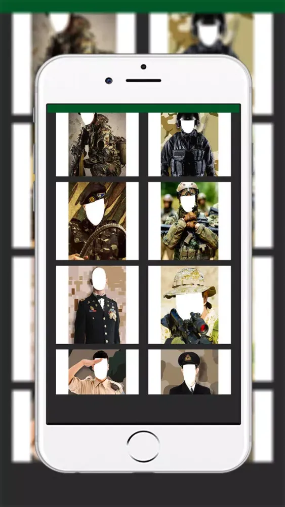 Capturas de tela do Military Army Man Suit Photo- New Photo Montage With Own Photo Or Camera