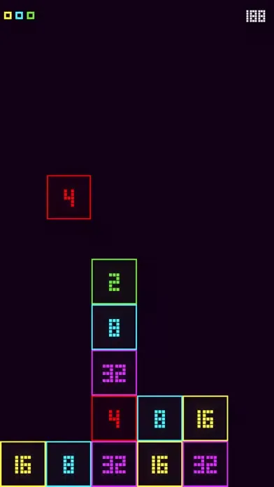Ảnh chụp màn hình của Falling numbers.