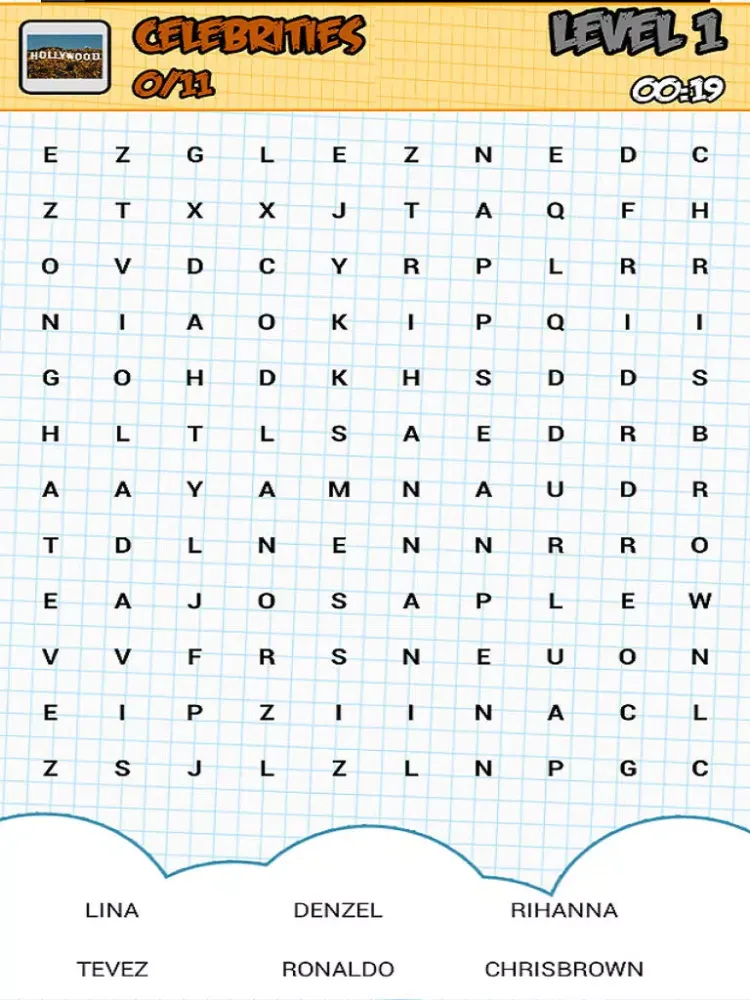 Word Search Swype Free iPad 应用截图
