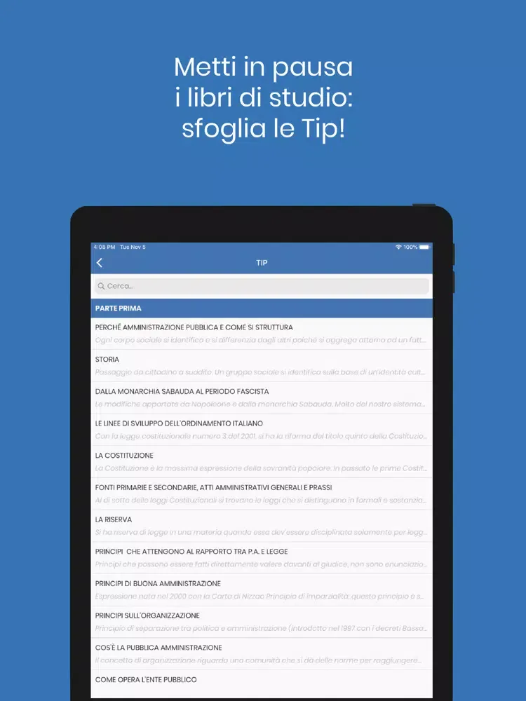 Diritto Amministrativo iPad  Screenshots