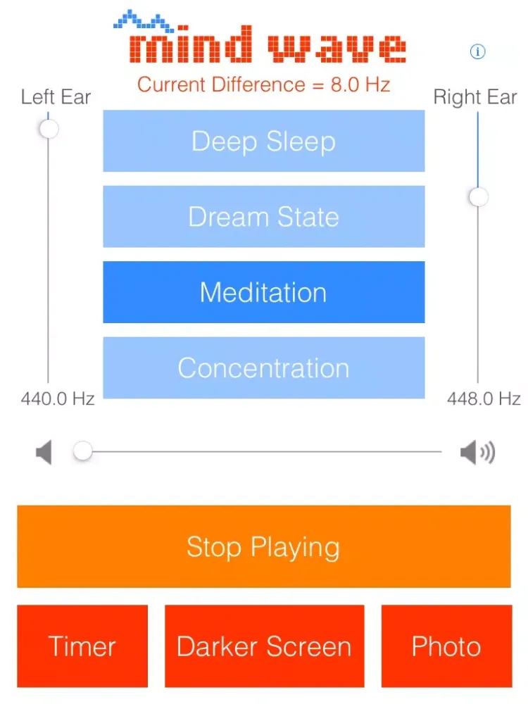 Ảnh chụp màn hình của mind wave: deep sleep, meditate, brainwave, meditation iPad 