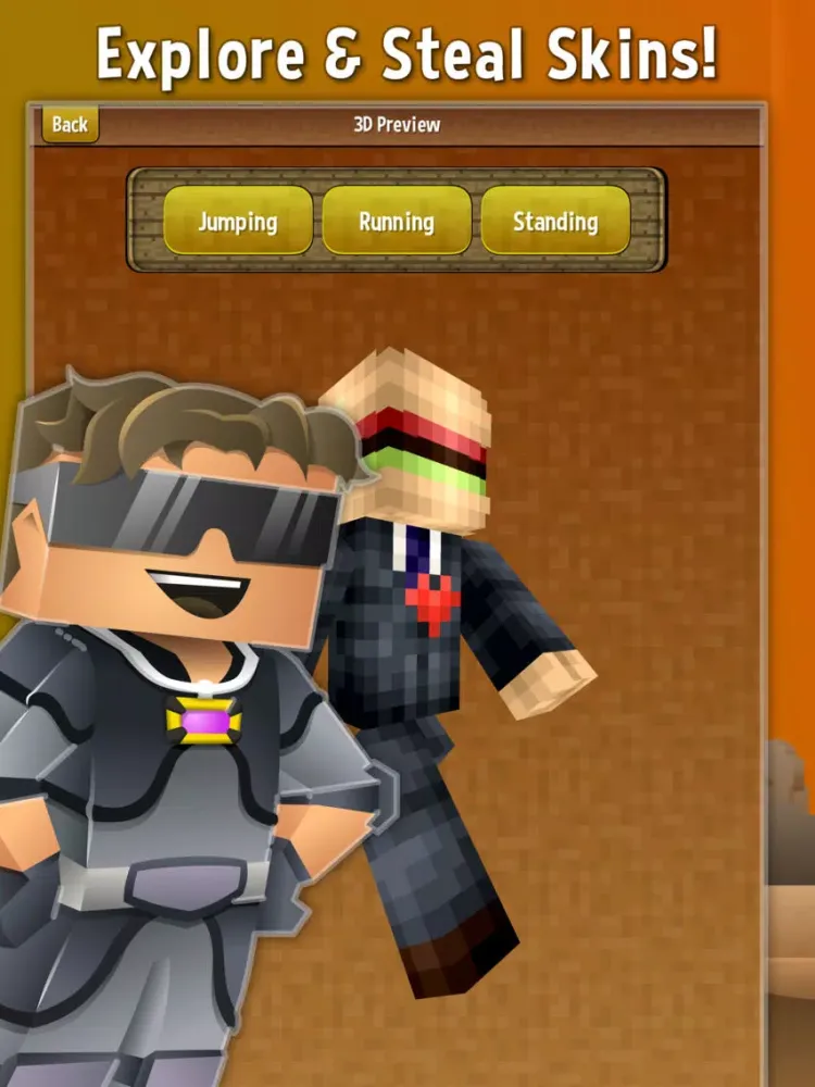 Capturas de tela do Skins for Minecraft | Boy & Girl Minecraft Skins iPad 