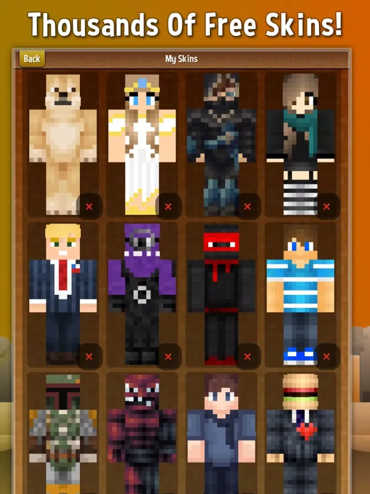 Capturas de tela do Skins for Minecraft | Boy & Girl Minecraft Skins iPad 