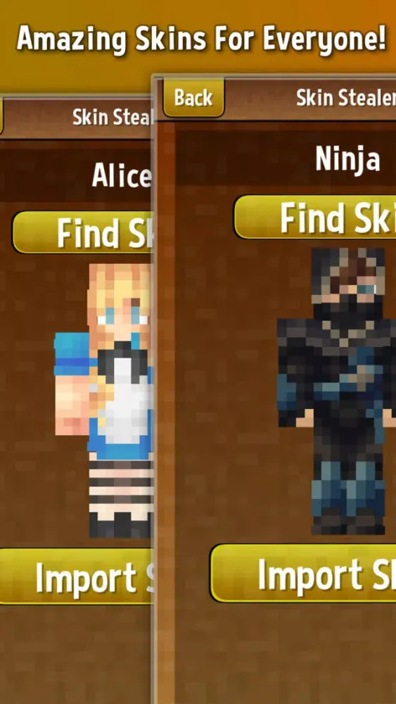 Capturas de tela do Skins for Minecraft | Boy & Girl Minecraft Skins