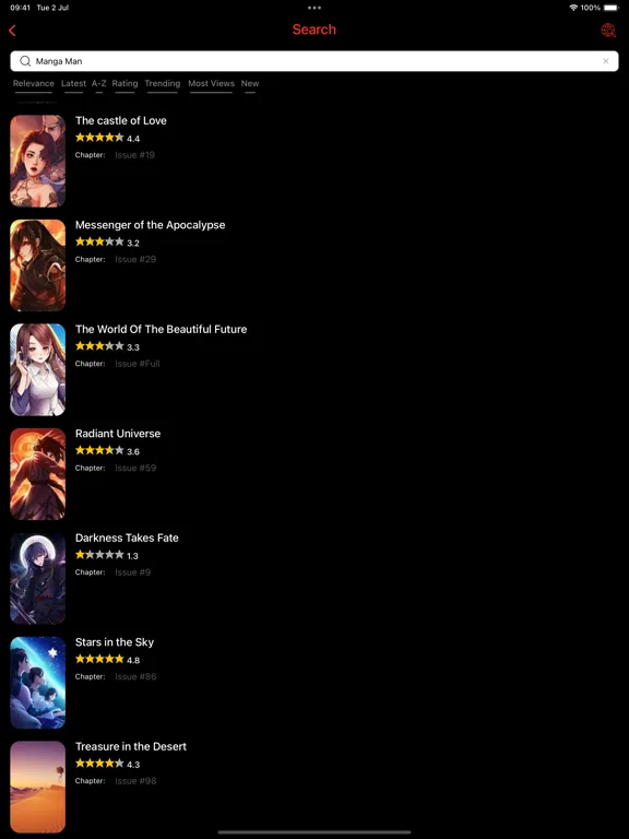 Capturas de tela do Manga Reader - Best Manga Man iPad 