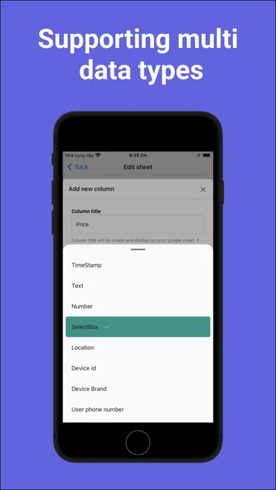 Tangkapan layar Scan to Spreadsheets