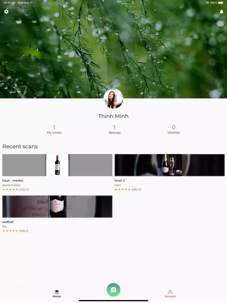 تصاویر Wine Rating iPad 