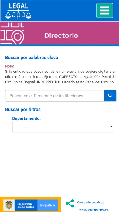 Captures d'écran de LegalApp