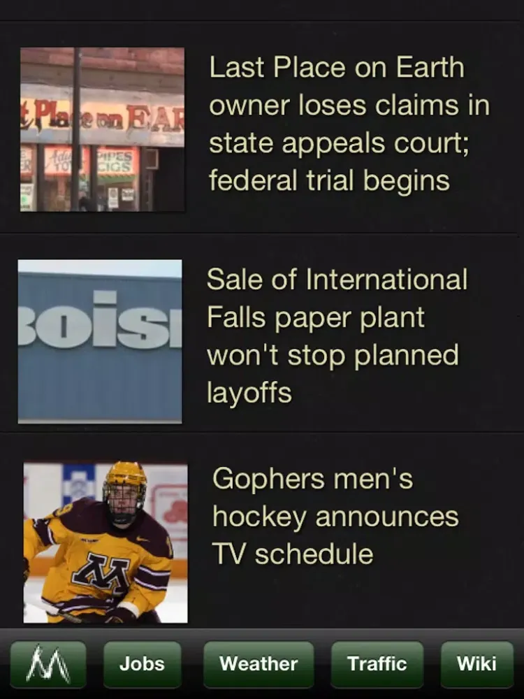 MinnMix - Local News, Weather, Travel Guide, Traffic Maps and more of Midwest America iPad 应用截图