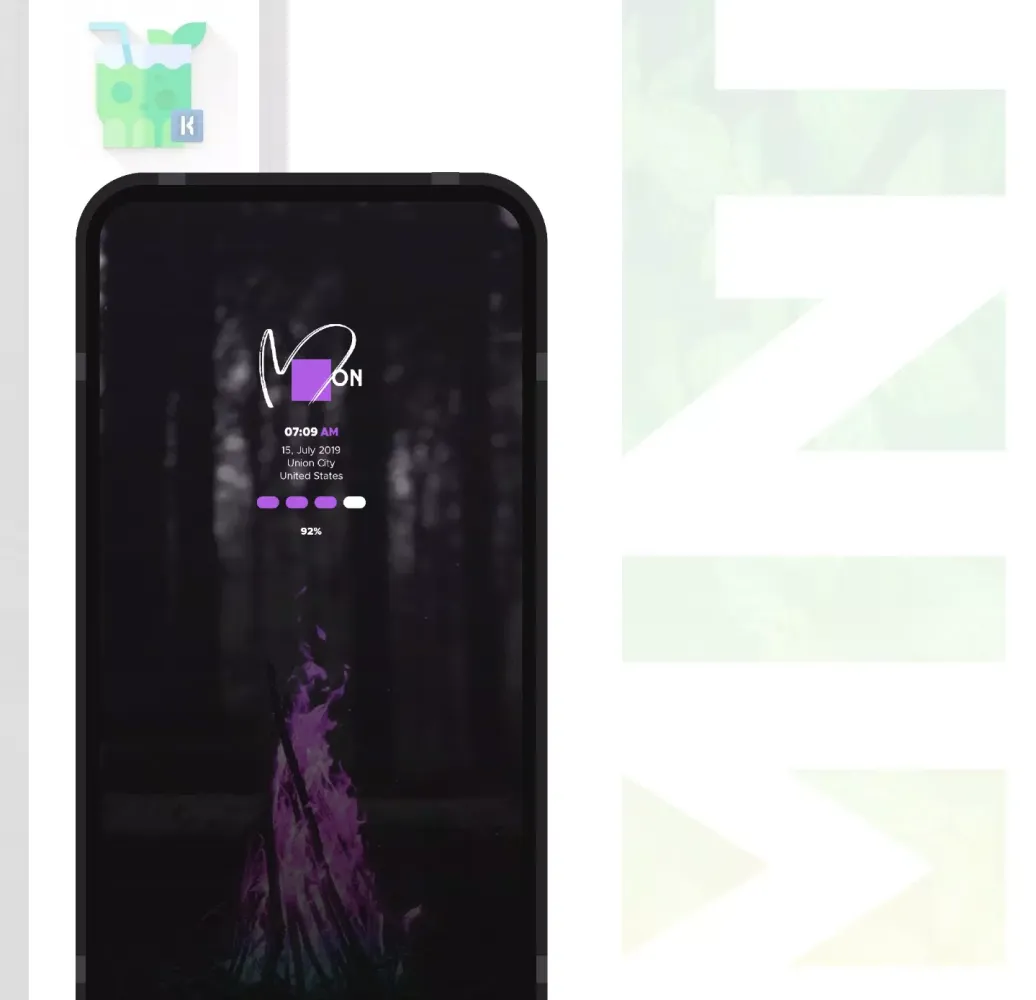 Ảnh chụp màn hình của Mint KWGT
