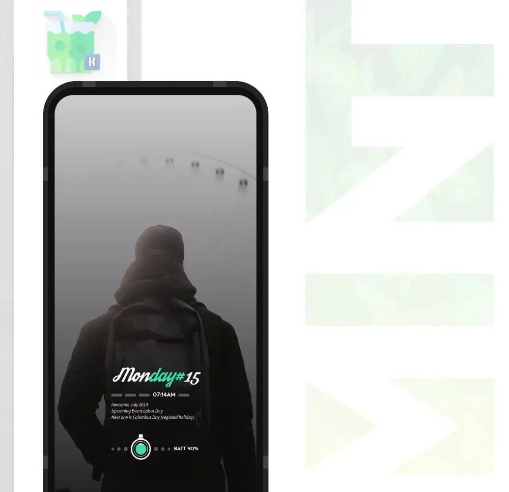 Ảnh chụp màn hình của Mint KWGT