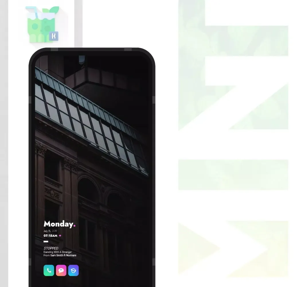 Ảnh chụp màn hình của Mint KWGT