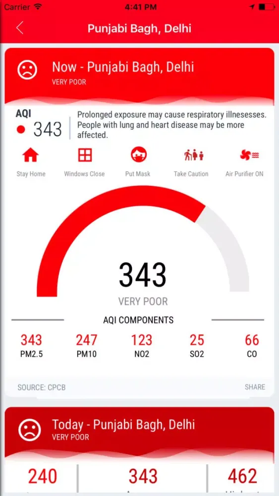 3min.life - pollution and AQI Screenshots