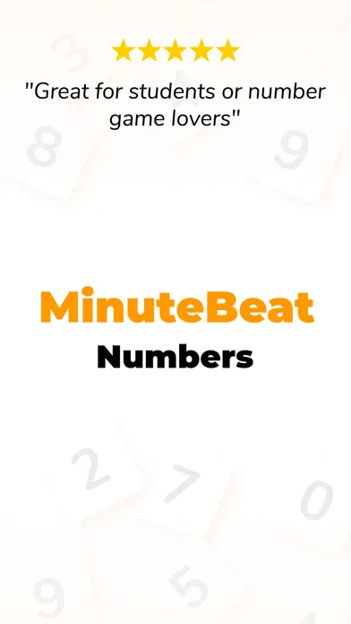 Tangkapan skrin MinuteBeat - Number Game