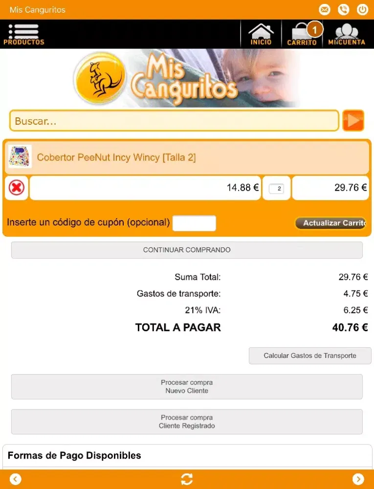 Screenshot di Mis Canguritos Tienda Online iPad 