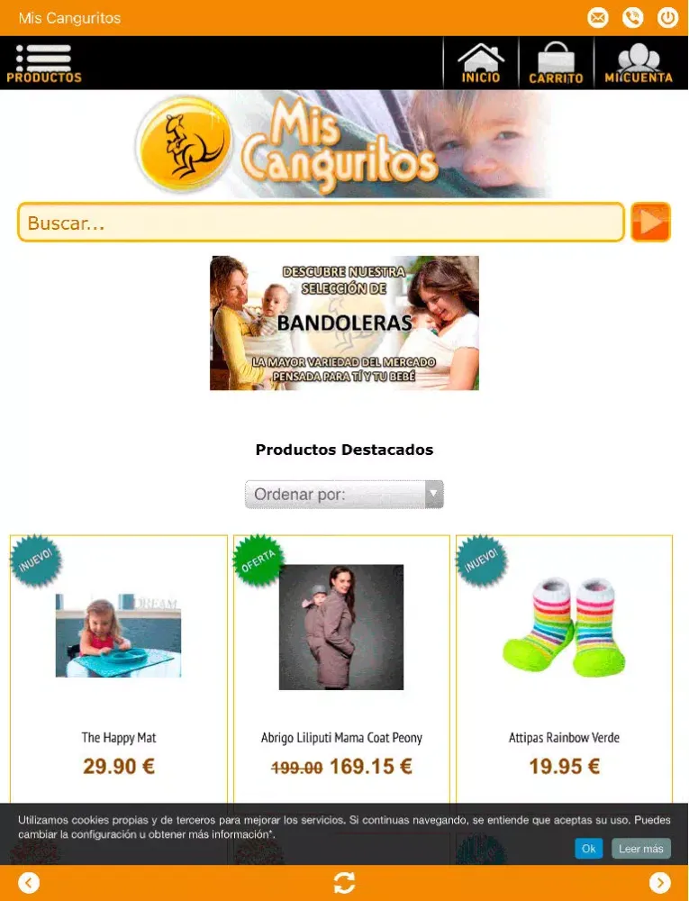 Screenshot di Mis Canguritos Tienda Online iPad 