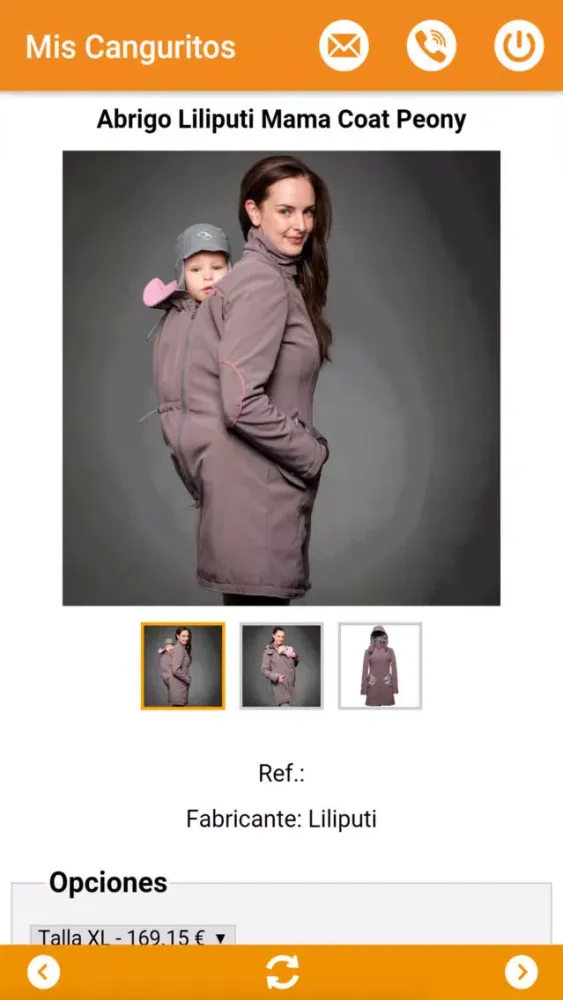 Screenshot di Mis Canguritos Tienda Online