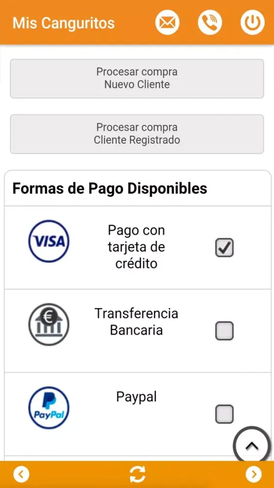 Screenshot di Mis Canguritos Tienda Online