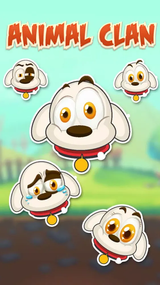تصاویر Animal Clan Dog Stickers