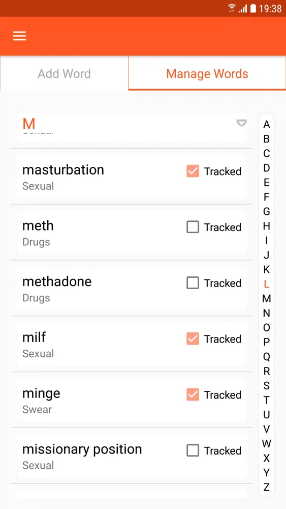 Captures d'écran de WordWatch