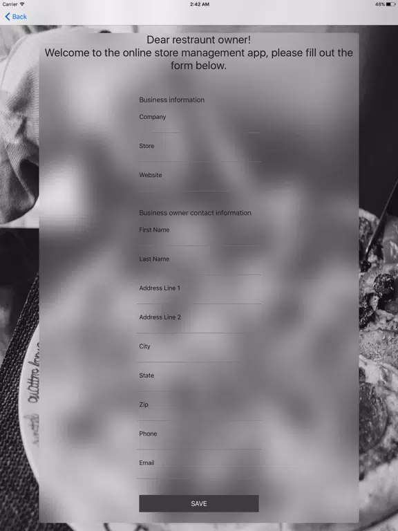 Zrzuty ekranu miStoreAdmin iPad 