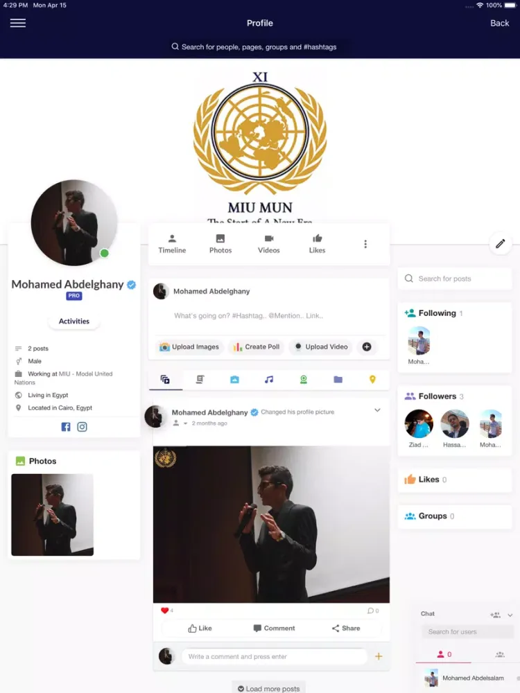 Tangkapan skrin MIU - Model United Nations iPad 