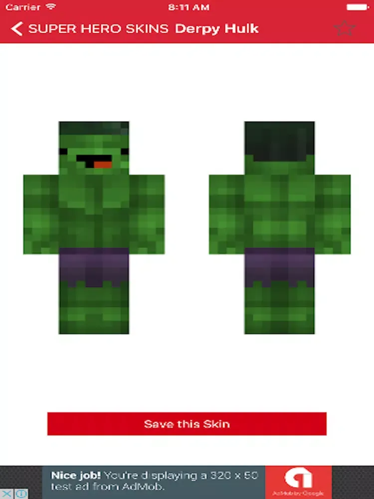 VIP custom skins for minecraft pe Pro iPad  스크린샷