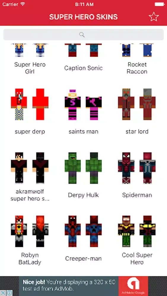 VIP custom skins for minecraft pe Pro 스크린샷