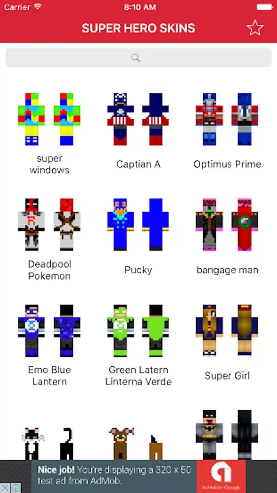 VIP custom skins for minecraft pe Pro 스크린샷