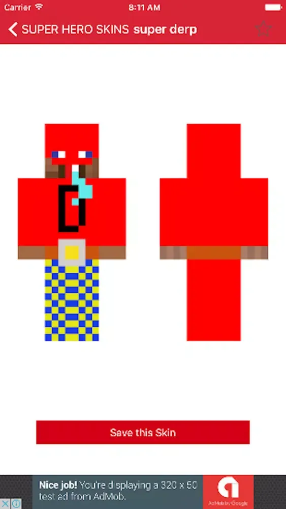 VIP custom skins for minecraft pe Pro 스크린샷