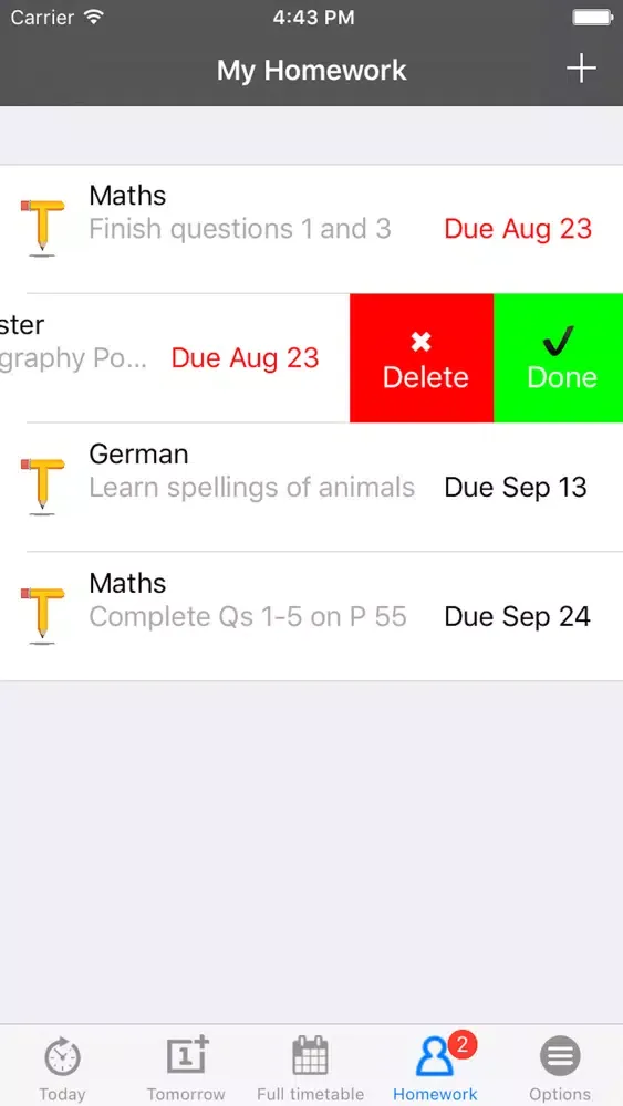 My School Timetable Screenshots