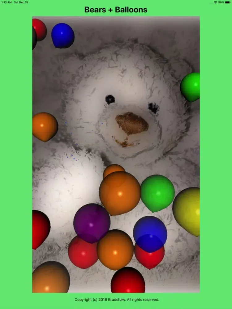 Tangkapan layar Bears and Balloons iPad 