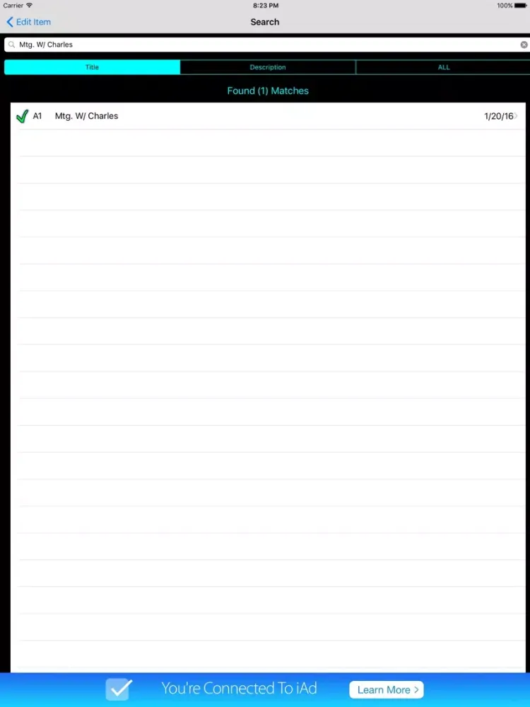 Executive Assistant iPad 应用截图