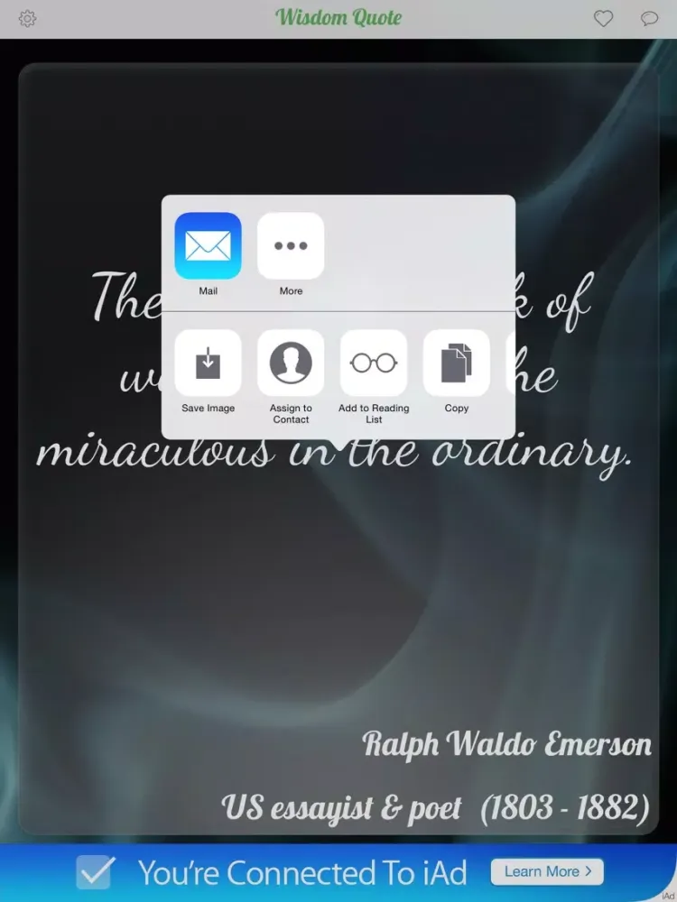 Capturas de tela do Ultimate Wisdom Quotes iPad 
