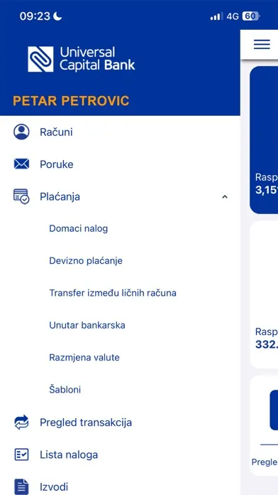 Capturas de pantalla de UCB M-Bank