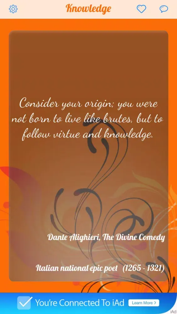 Capturas de tela do Ultimate Knowledge Quotes