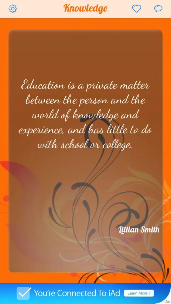 Capturas de tela do Ultimate Knowledge Quotes