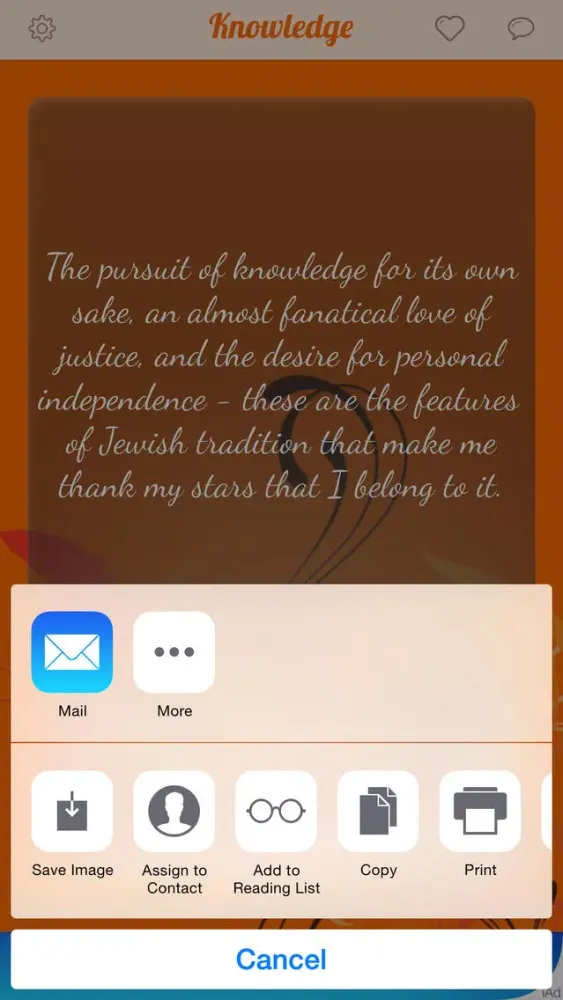Capturas de tela do Ultimate Knowledge Quotes