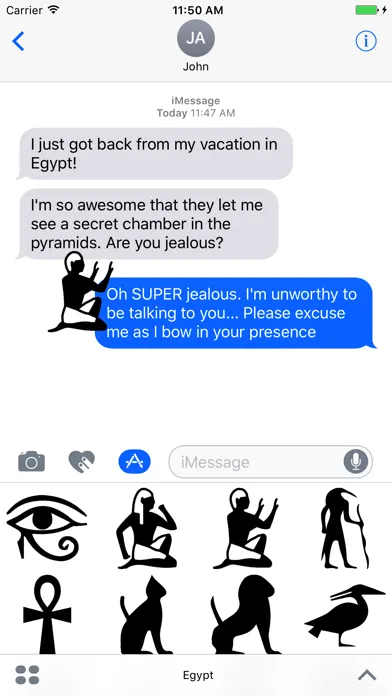 Zrzuty ekranu Egypt Stickers