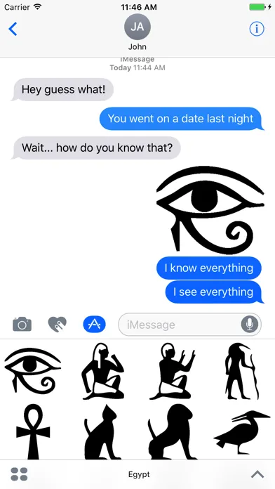 Zrzuty ekranu Egypt Stickers