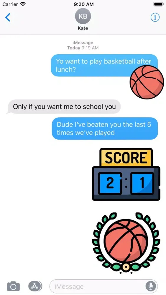 Ảnh chụp màn hình của Basketball Sticker Pack