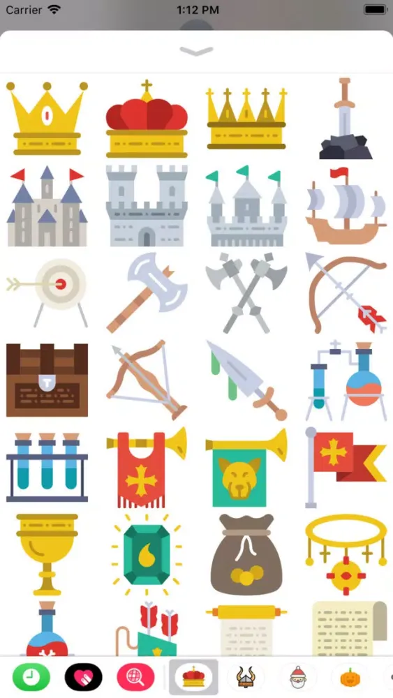 Capturas de tela do Medieval Stickers