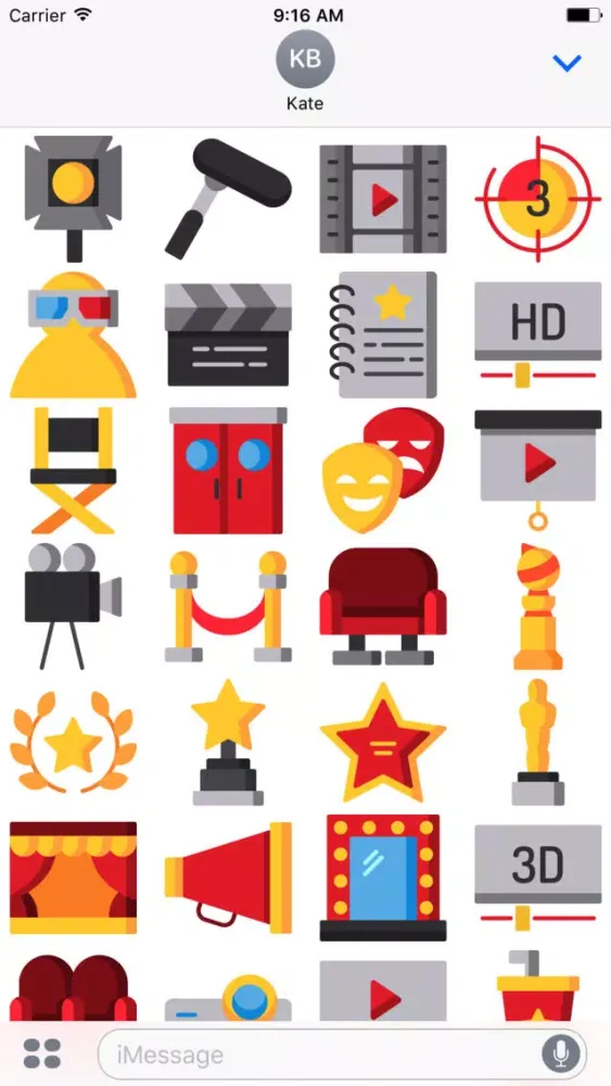 Movie Sticker Pack स्क्रीनशॉट