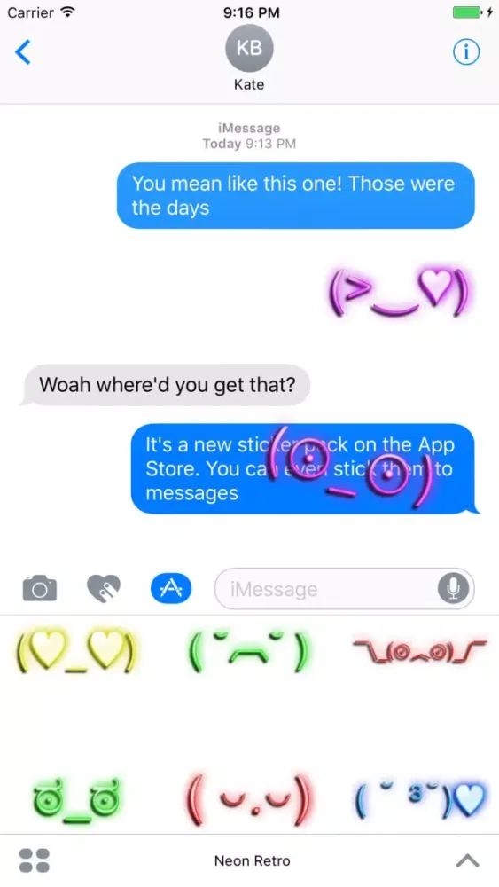 ภาพหน้าจอของ Neon Retro Emoji