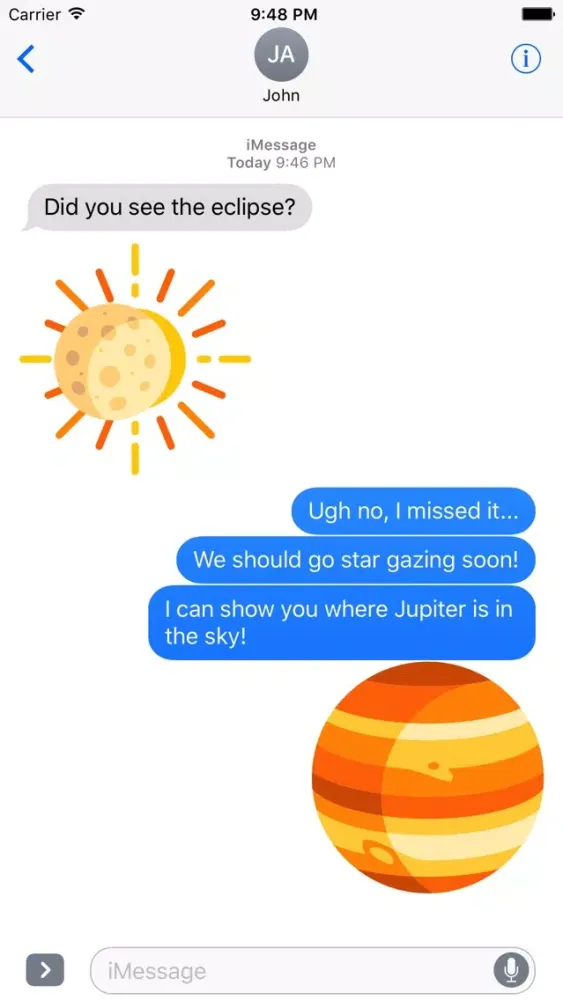 تصاویر Outer Space Sticker Pack
